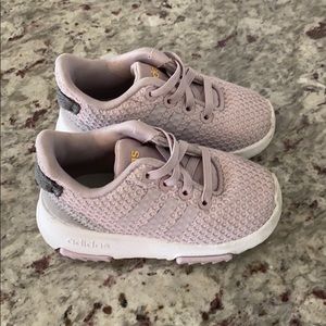 Lavender Adidas sneakers